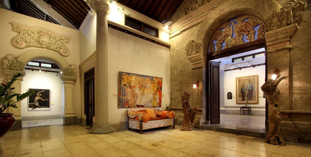 Paintings and sculptures inside the Agung Rai Museum of Art - one of the best places to include on your 1-week Bali travel itinerary