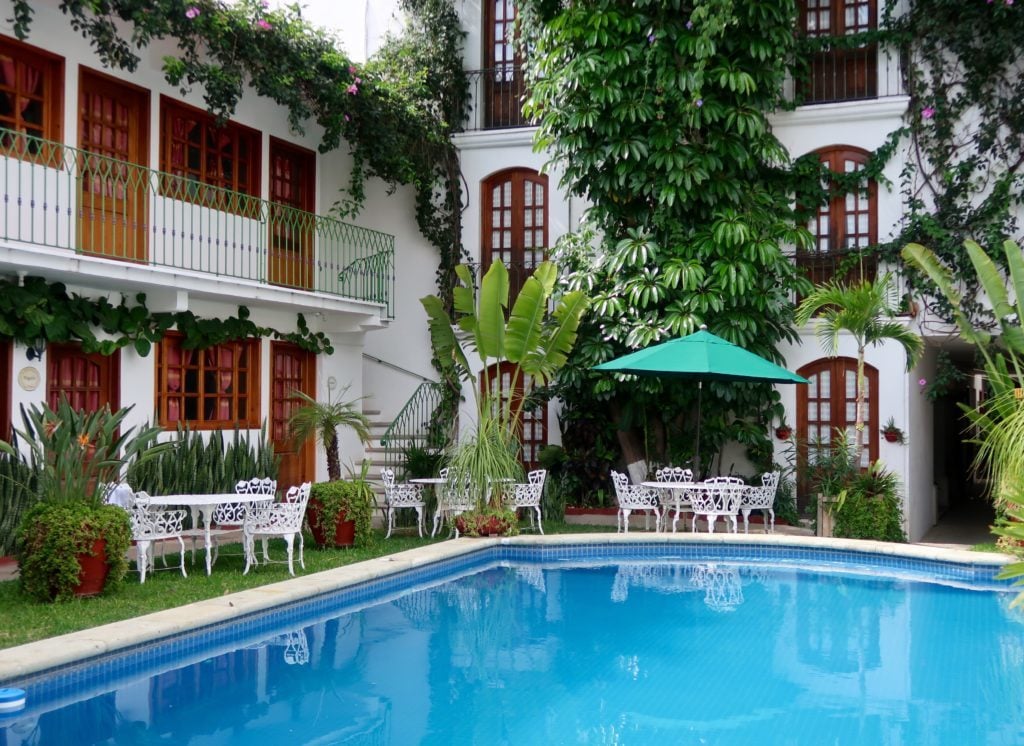 A charming hotel in El Centro, Oaxaca City.