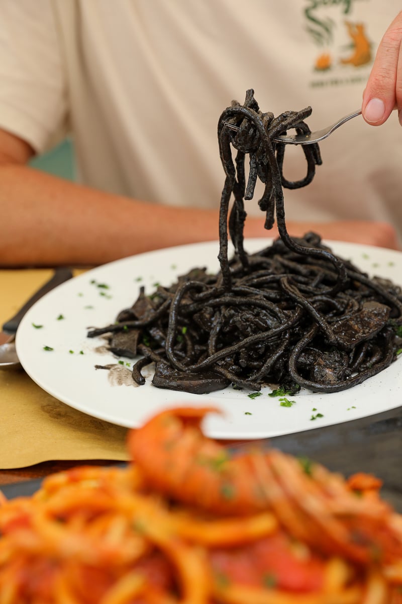 nero di seppia pasta in Venice