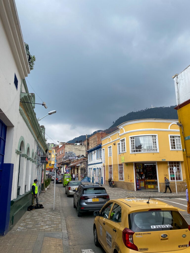 Busy street crowded with cars