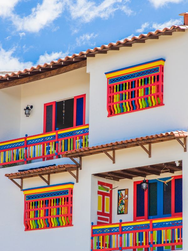 Colorful building in Guatape, Colombia