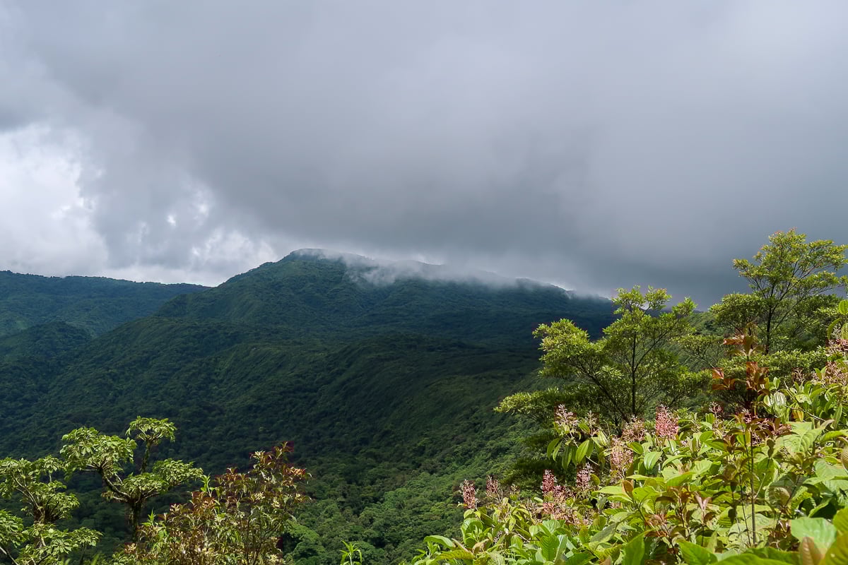 View of the Continental Divide from a viewpoint in La Ventana. Hiking here is one of the things to do in Monteverde, Costa Rica.
