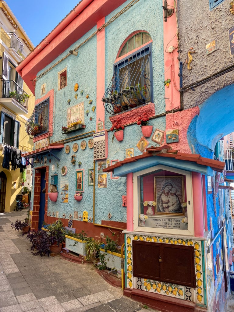 Cute street in Vietri Su Mare Italy