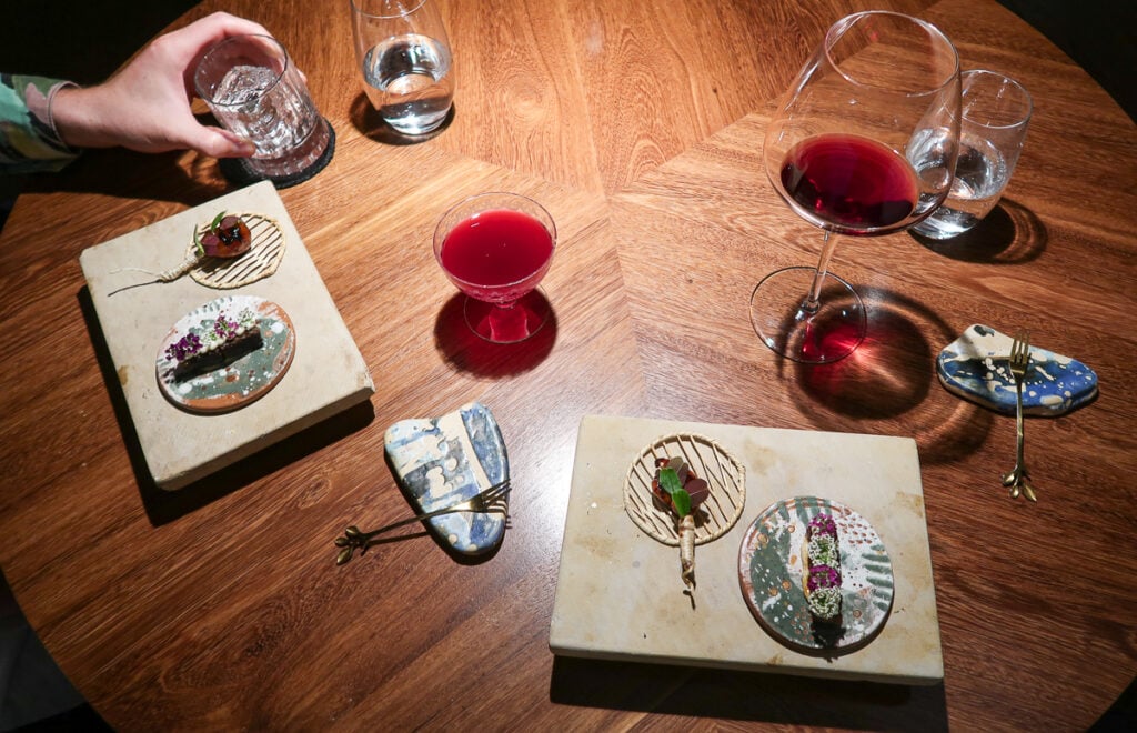 Fine dining at Leo restaurant in Bogota