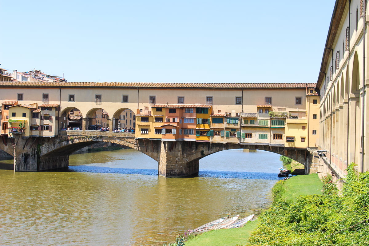 The historical Ponte Vecchio in Florence