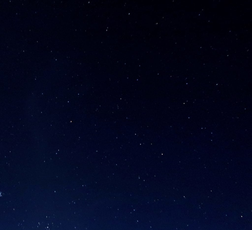 Starry sky at dawn