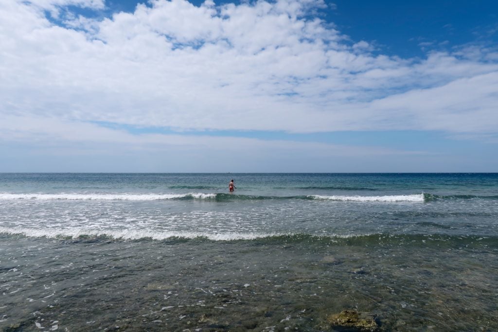 Girl in the ocean