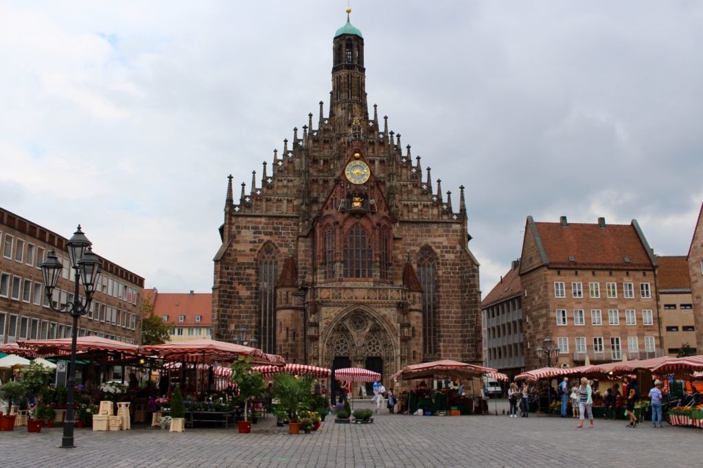 Frauenkirche in Nuremberg, Germany- one of the beautiful churches we saw during our Viking River Cruises Grand European Tour