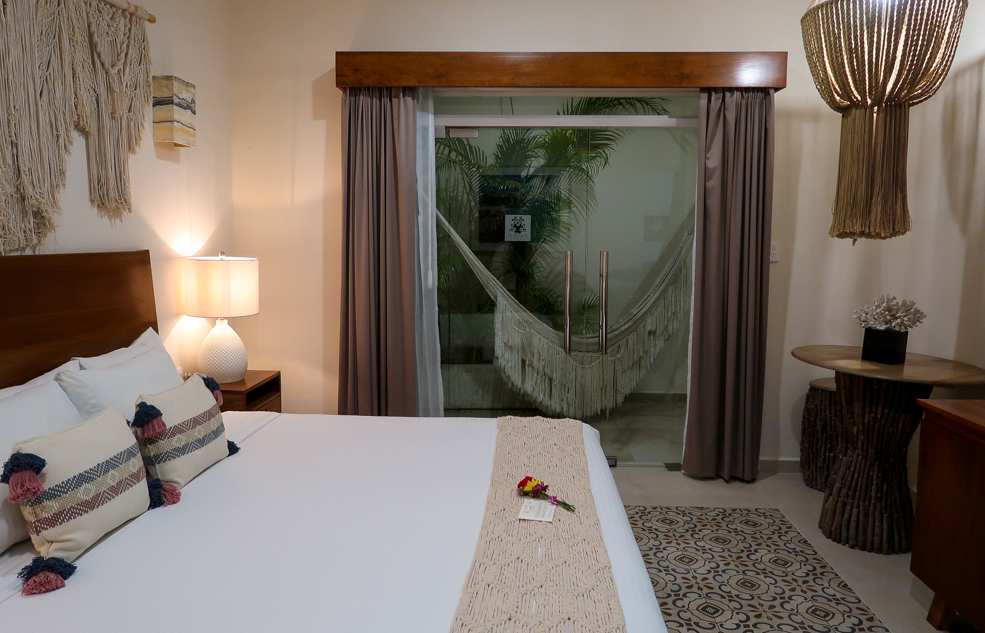 A luxurious hotel room in Mexico