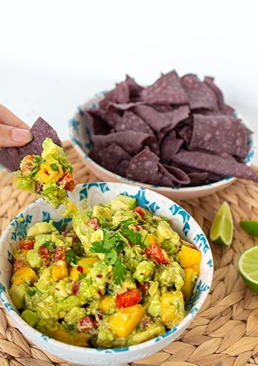 The Best Mango Guacamole Ever
