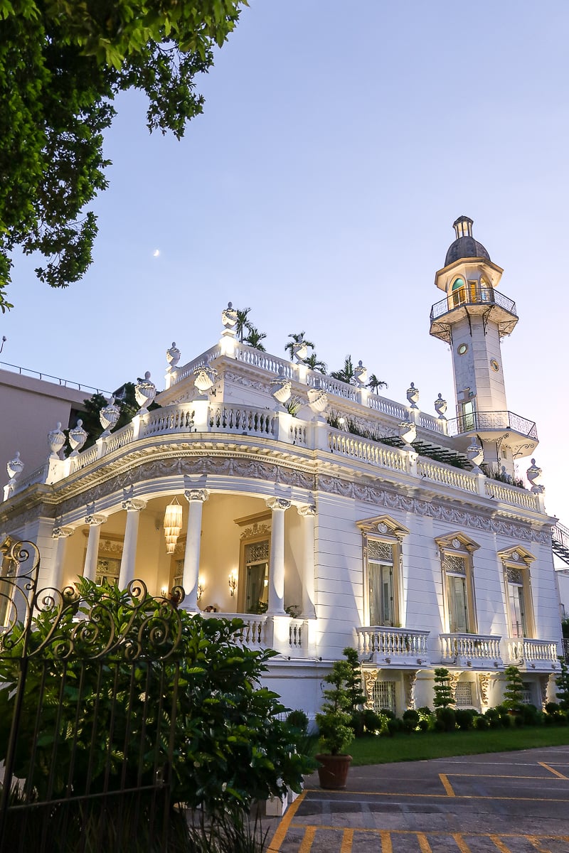 White, elegant building in Merida