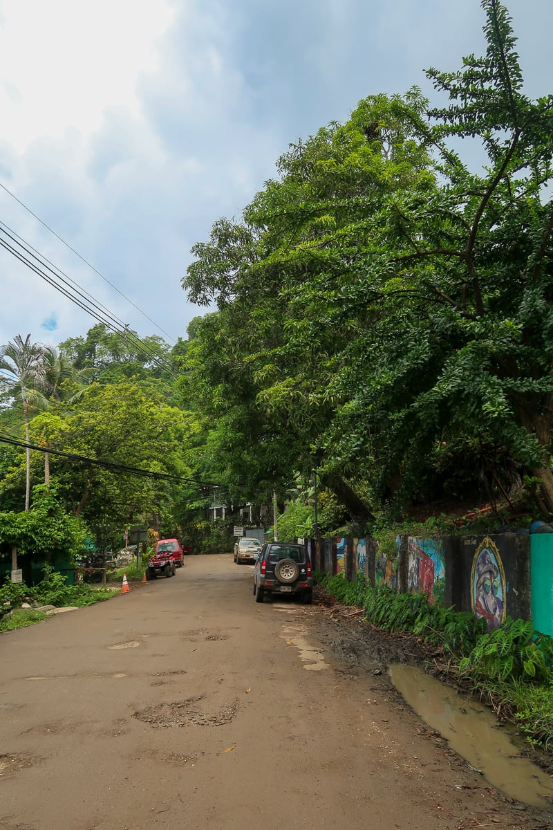 Road in Montezuma, Costa Rica