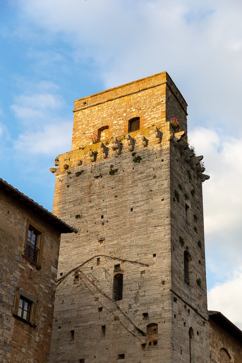 Beautiful architecture of medieval towers of San Gimignano