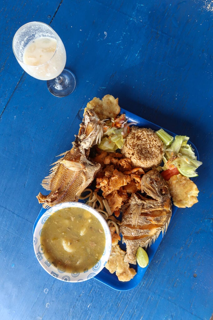 Seafood platter at El Divino Niño