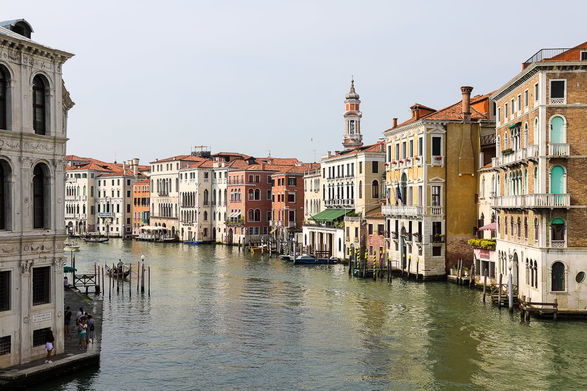 View of the Grand Canal in Venice