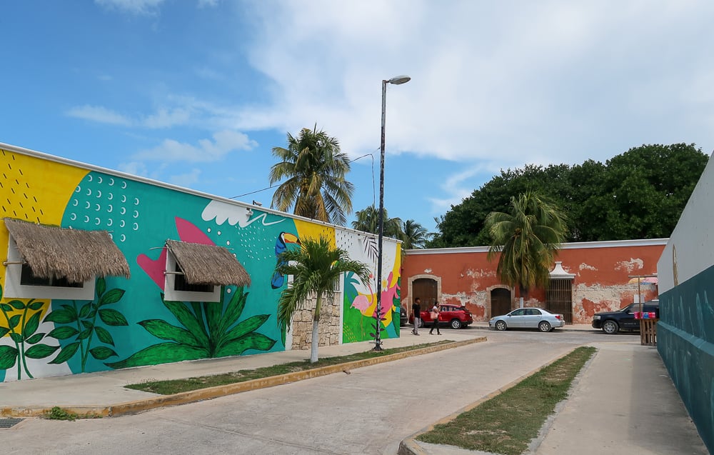 Colorful street in Sisal during daytime