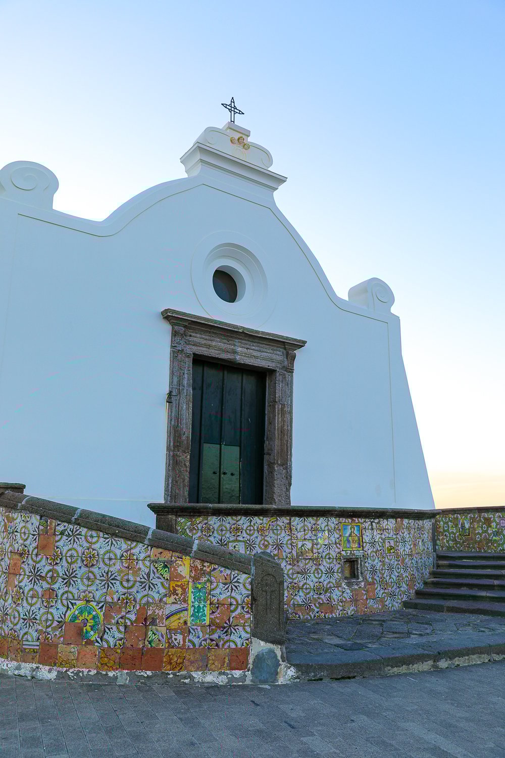 Tiled ceramics at Chiesa del Soccorso in Forio