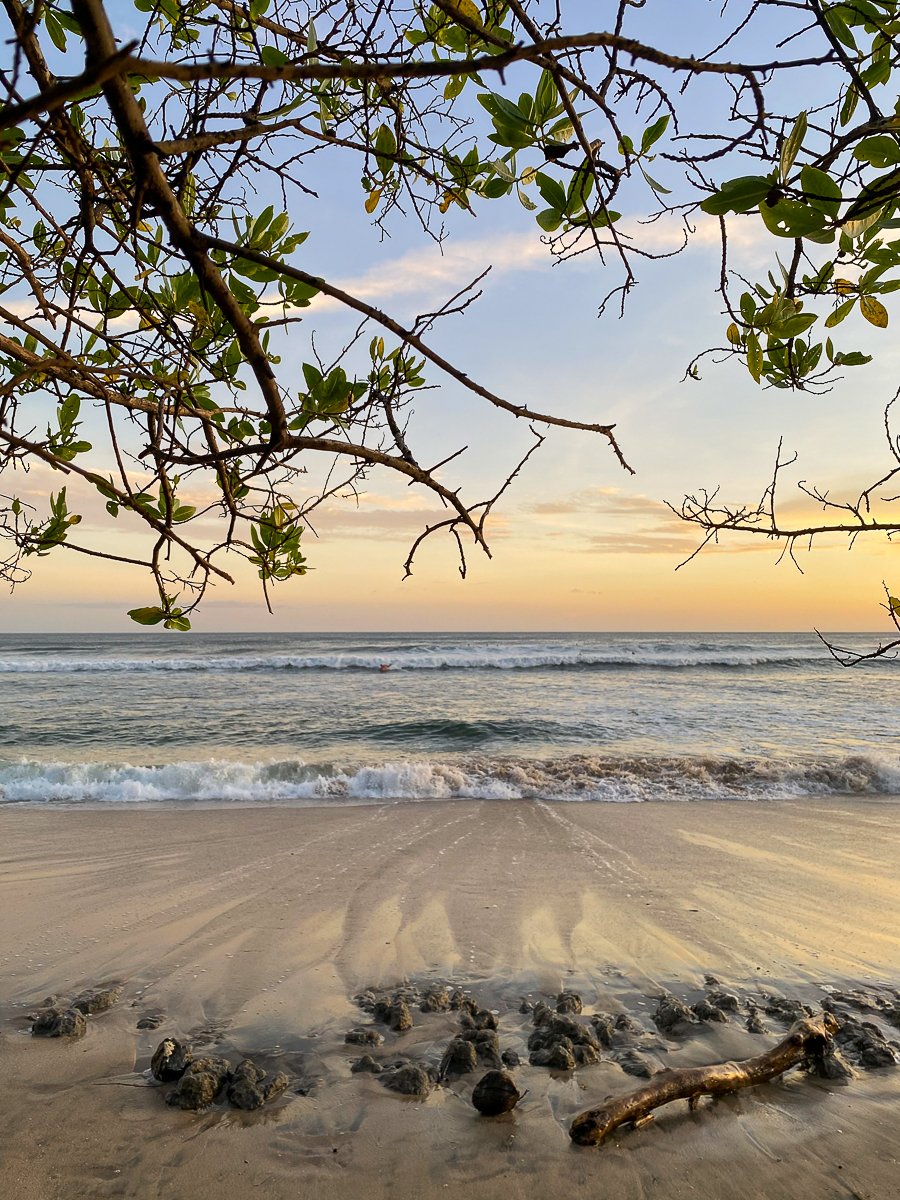Beautiful sunset by the beach