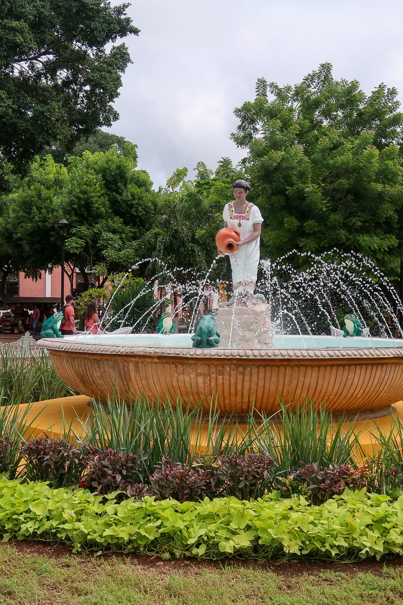 A fountain in the central park of Valladolid