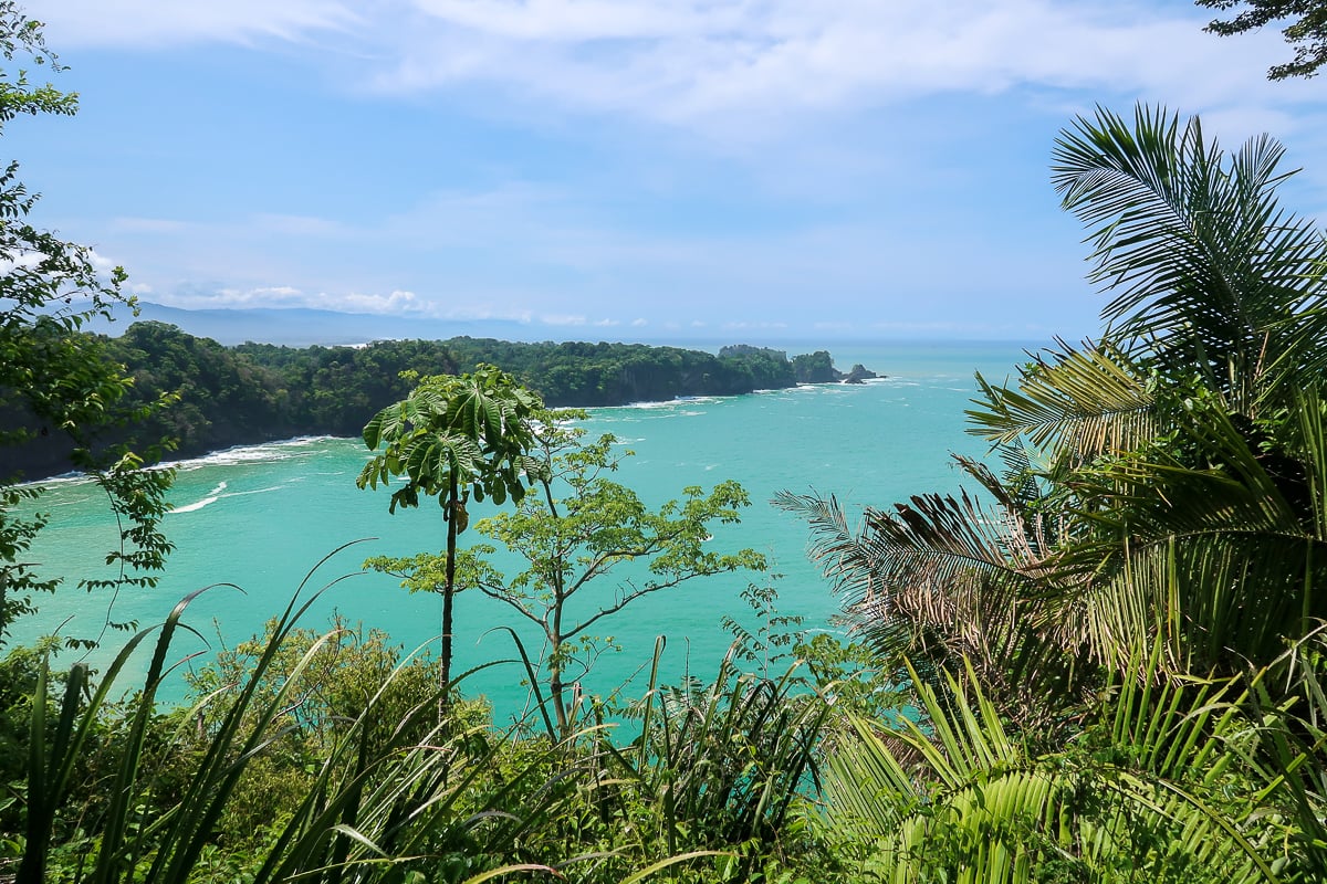 Viewpoint in Manuel Antonio overlooking the beautiful beach and lush jungle