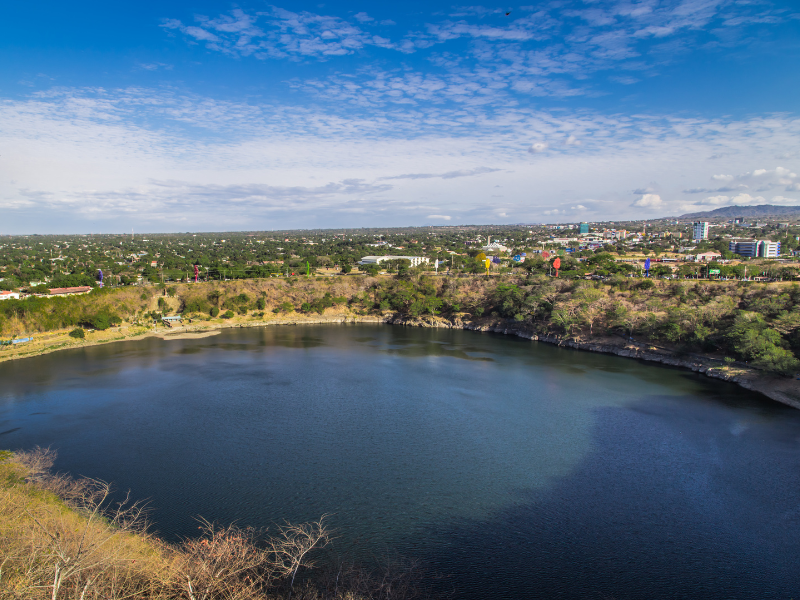 A beautiful view of the Apoyo Lagoon