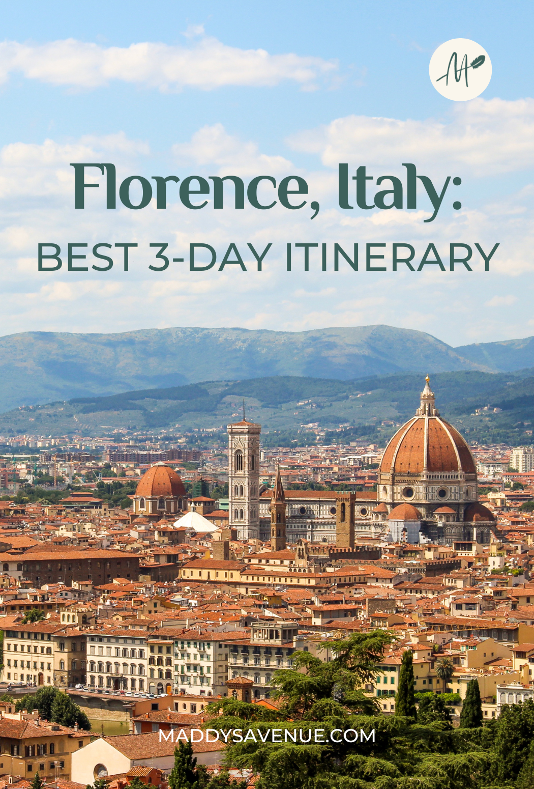 As the capital of Tuscany and the birthplace of the Renaissance (and gelato!), there's a lot to discover during your first visit to Florence. This 3-day Florence itinerary covers everything you need to know! Ready to visit the Duomo and marvel at masterpieces by Michelangelo? To sip a glass of Sangiovese as the sun sets over the city's terracotta rooftops? To learn to make pasta? To experience Florence's foodie scene? This 3 days in Florence itinerary is the ultimate Florence travel guide!