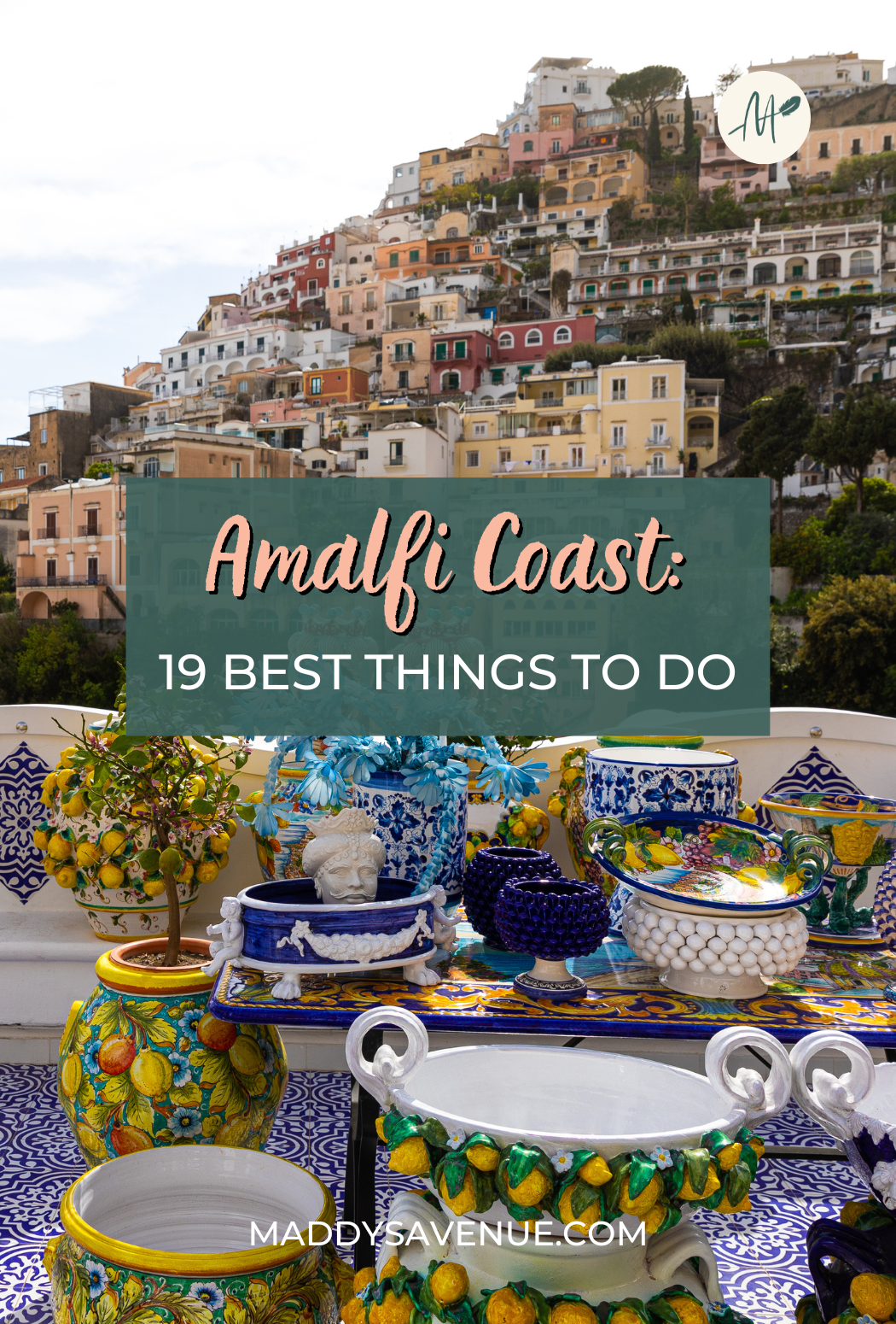 So, daydreams of swimming in the sparkling Tyrrhenian Sea, sipping Aperol spritzes atop panoramic rooftop bars, shopping for lemon-inspired ceramics, and eating fresh seafood convinced you to jump on a plane. And now you’re wondering: what are the best things to do in the Amalfi Coast? In this guide, discover my top picks for the 19 best things to do on the Amalfi Coast - including must-know travel tips and hidden gems!