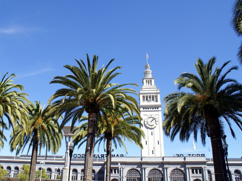 the busy ferry building in San Francisco. For foodies, this is a must on your California bucket list!