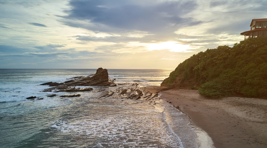 Beautiful view of the coast at Magnific Rock