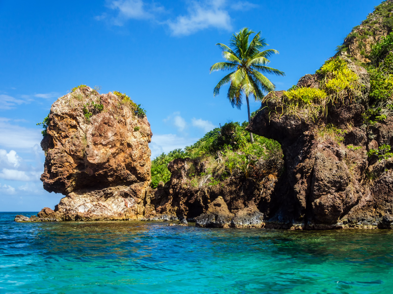 Morgan's Head in the Caribbean island - a must-see attraction in Providencia, Colombia