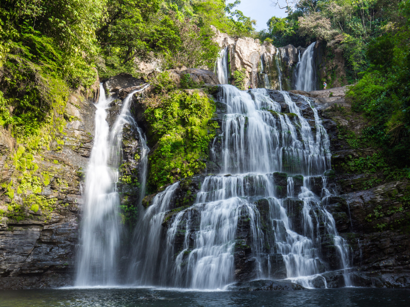 Nauyaca Waterfalls in Costa Rica. One of the best day trips in Manuel Antonio is visiting this breathtaking natural wonder.