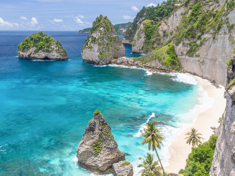 Diamond Beach on Penida Island