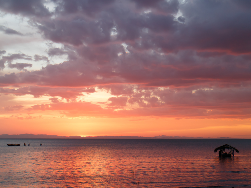 Beautiful sunrise in Isla de Ometepe, Nicaragua