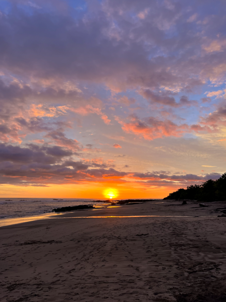 Playa Negra at sunset - a magnificent view that you shouldn't miss during your Costa Rica travel