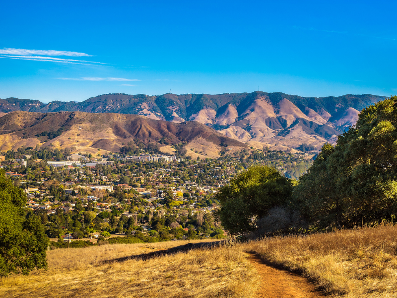 hills and rock formations in San Luis Obispo, California