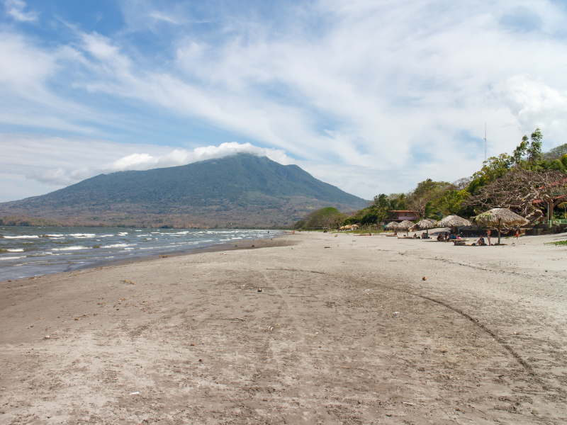 Santo Domingo beach in Ometepe Island