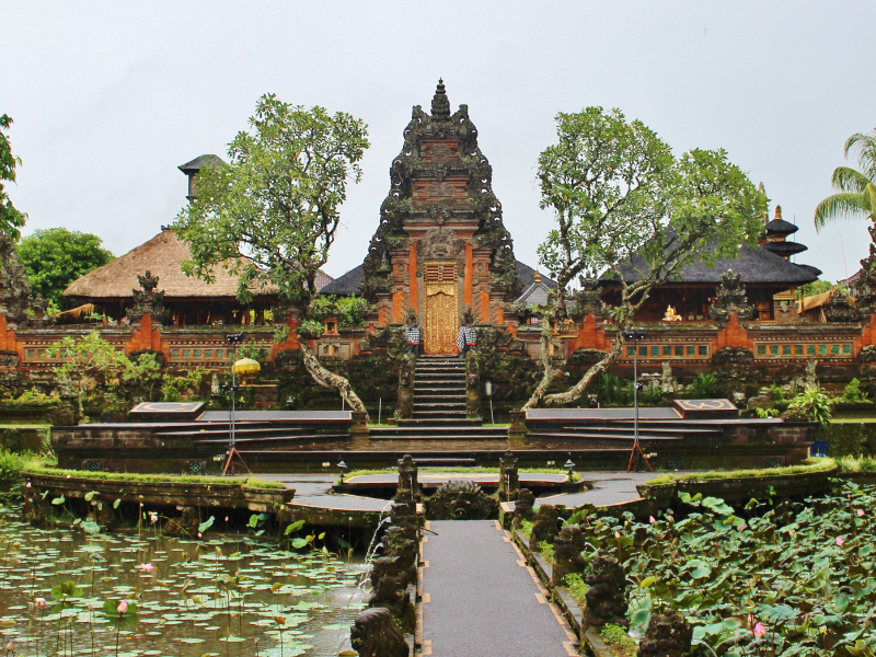 Saraswati Temple in Ubud - one of the best places to visit during your three weeks in Bali