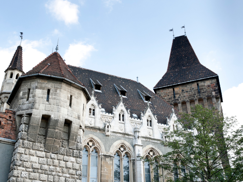 Castle in the City Park in Budapest